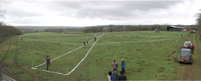 panoramic view of turbine layout