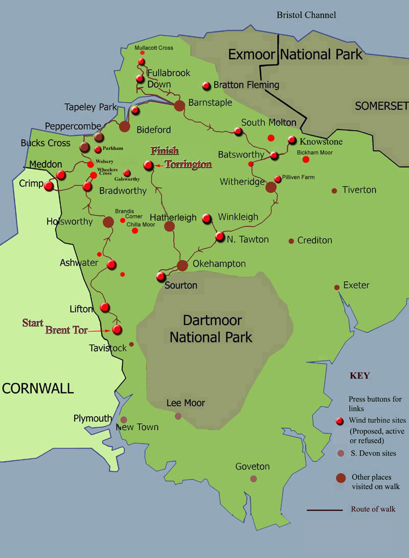 map of devon