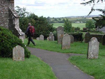 in the churchyard