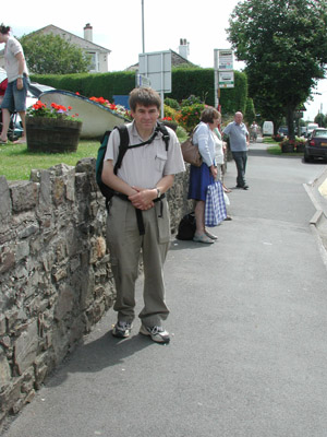 John at the bus stop
