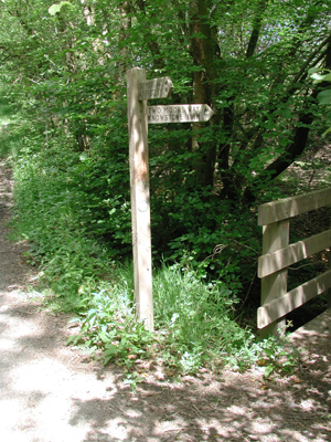 two moors way sign post