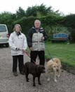 Richard and Rose and their dogs