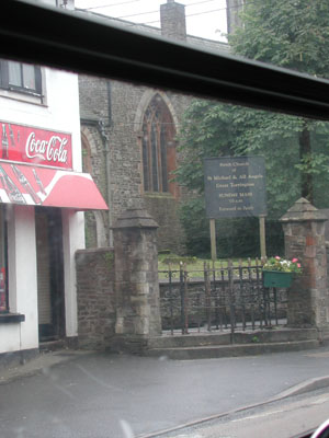 Torrington Church from the bus