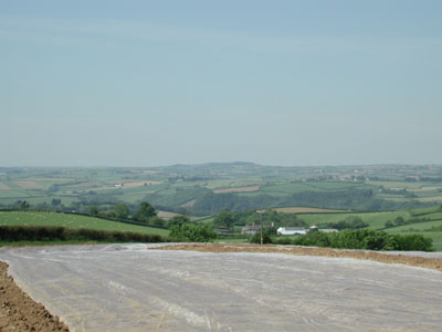 The field where the turbines would be