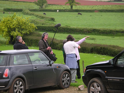 being filmed