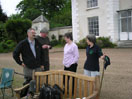 Muriel and Christine with Jeremy Gibson