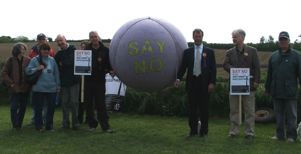 Nigel Farage and campaigners