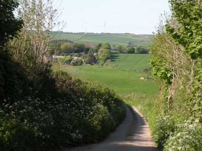 Looking across the valley