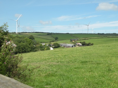 Looking
                across at Burland Road