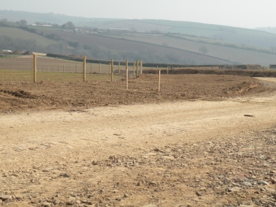 Road towards turbine sites