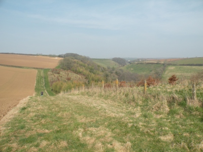 Valley near turbine