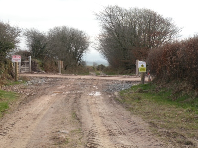 Opening across Burland Lane