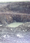 Turbine base at Cefn Croes, Wales