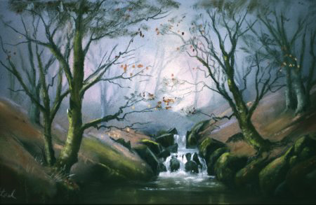 Woodland stream by Jenny Keal