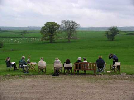 artists at work