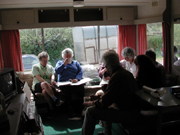 tea break in the caravan