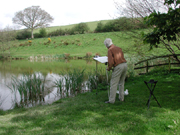 Reg Gale at the lake