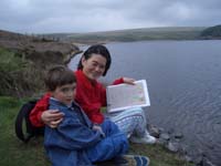 Heini Minoda, aged 6, with his Mum